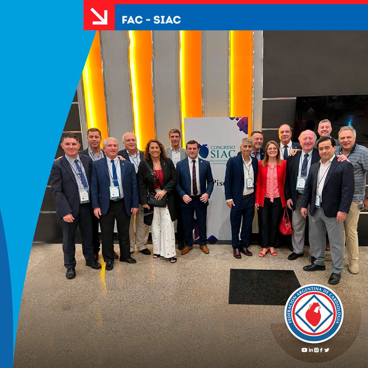 🔹 Novedades Institucionales 🔹
"La FAC late junto a la SIAC en Panama"
Nuestra institución tuvo una destacada participación en el Congreso SIAC 2023.

➕ Para más información: fac.org.ar/prensa/institu…

#cardiología #FAC #Novedad