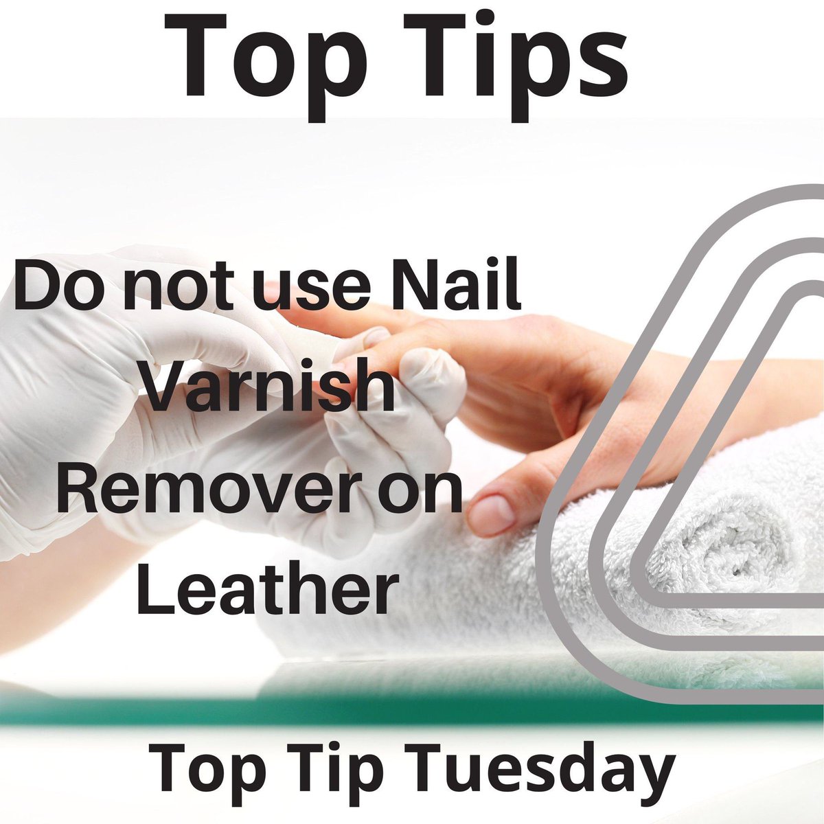 Top Tips Tuesday .

You will be surprised how many times a week we hear sad stories where people have used nail varnish remover on  luxury leather goods and it's been ruined. 

leatherrepaircompany-shop.com/pages/help-cen…

#TopTipTuesday #ReduceRecycleReuse
