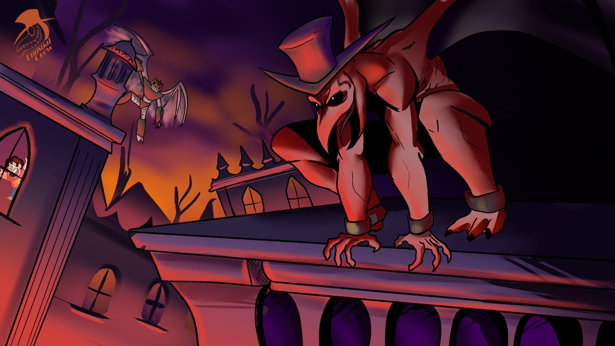 UnusualCrow's tweet image. Lil thing i made a while ago
#demonscrest #capcom #digitalart #art #cartoon