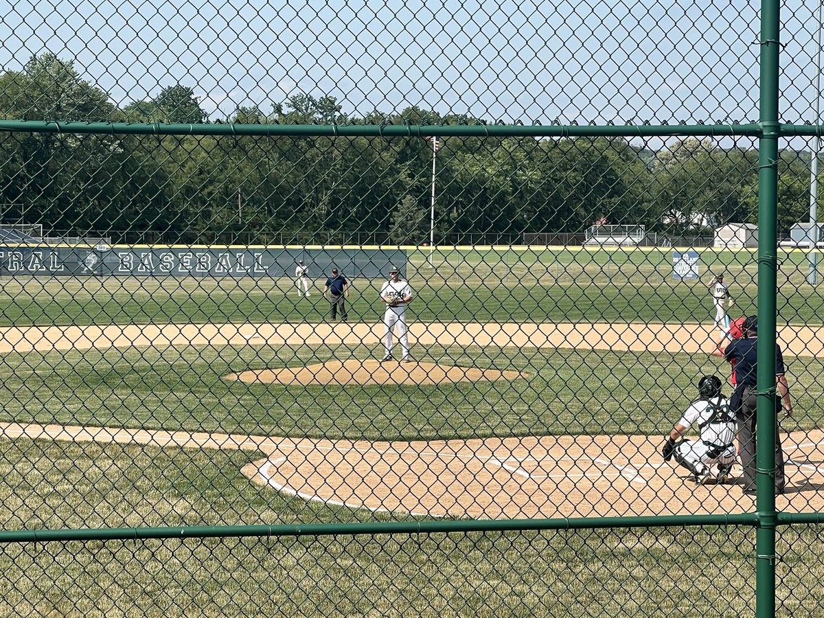 First pitch.  Dock Mennonite vs Dubios CC at Central Columbia.  #piaabaseball