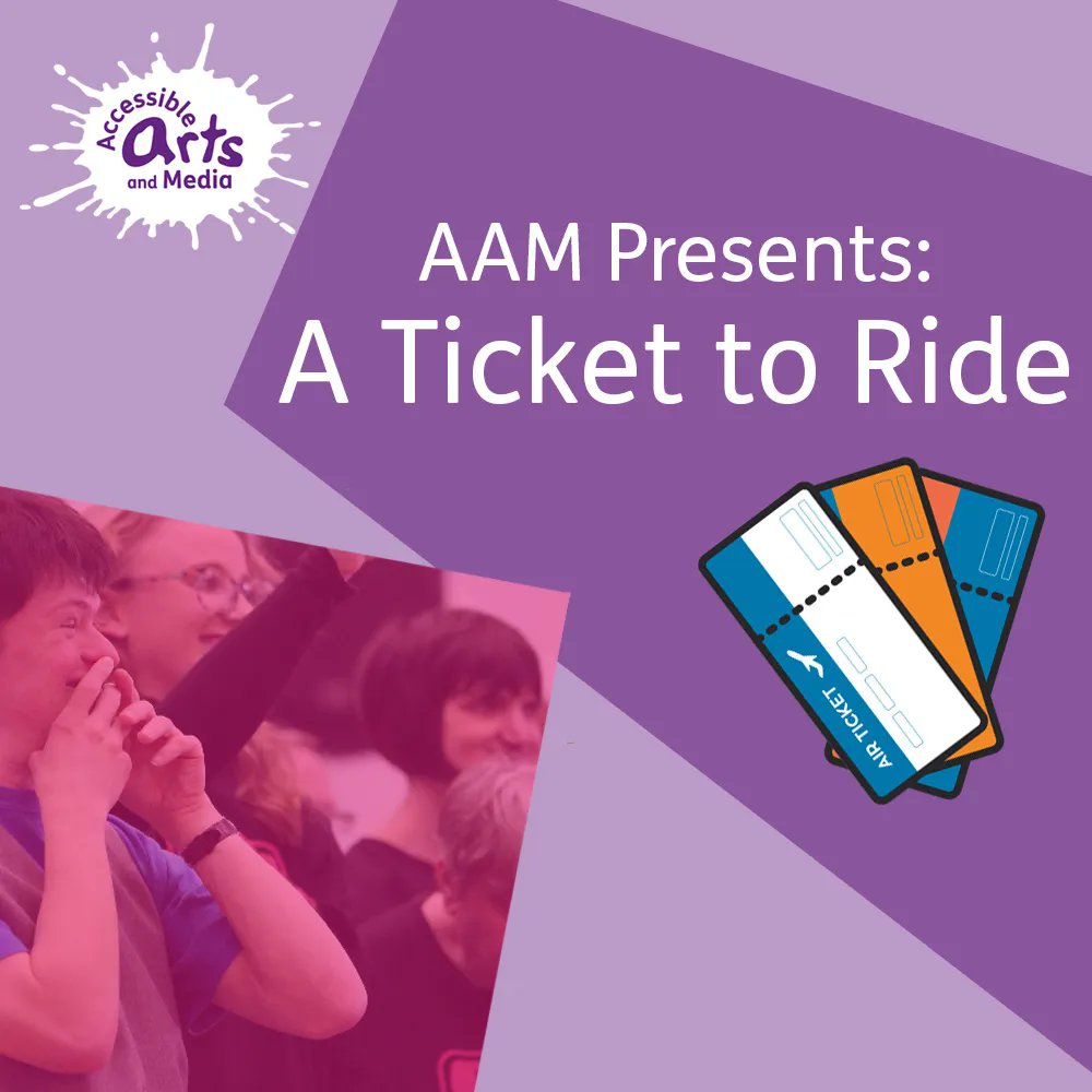 We've got A Ticket to Ride, have you? 🎫 

A Ticket to Ride is the theme for our fabulous summer gig, and you're invited! Our participants can’t wait to take you on an adventure in true AAM style. 

Find out more and book your place: buff.ly/3CqrWWp 
#Performance #Charity