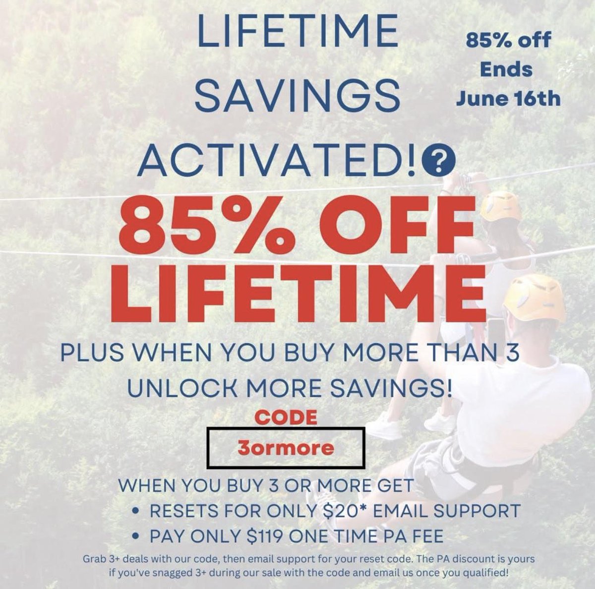 PropShopDeals's tweet photo. MASSIVE @LEELOOTrading DISCOUNT! You do NOT want to miss this.

85% off LIFETIME + when buying 3 or more accounts: 
- $20 Resets
- $119 PA fee

Use Code: 3ormore
Use Link: https://t.co/3ei31veCxV 

Sale ends June 16th 

 $ES_F $NQ_F $SPY $SPX $NDX $QQQ 

#LeeLoo #traderfunding #apexdiscount #apextraderfunding #futurestrading #flashsale #money #futures #es_f #nq_f #discount #daytrader #topstep #propshopdeals #ict #leeloodiscount