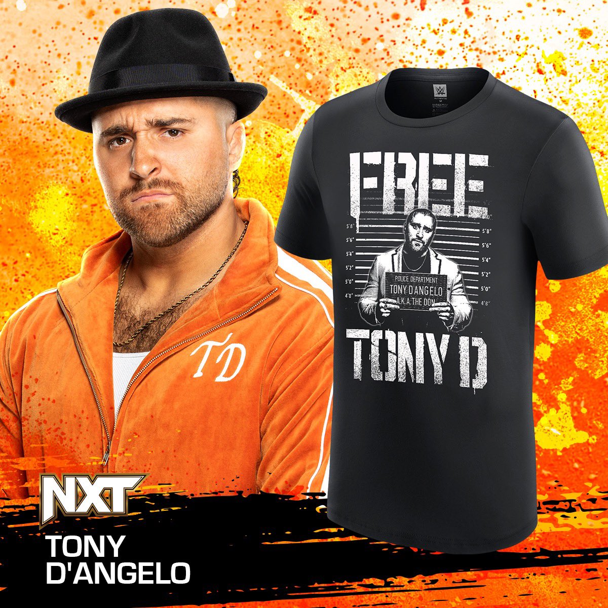 Free Tony D! The Don of NXT needs your support more than ever, so show you proudly stand with The Family by rocking this Free Tony D T-Shirt! #WWEShop #WWE 🛒: bit.ly/3N39sAo