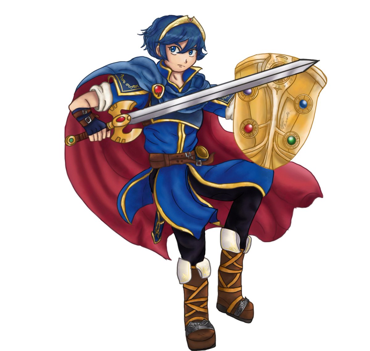 RoD2395's tweet photo. Marth - Fire Emblem Mystery of the Emblem
#ファイアーエムブレム紋章の謎
#ファイアーエムブレム
#FireEmblem #FireEmblemMysteryOfTheEmblem #marth #superfamicom #snes #RETROGAMING #digitalillustration #fanart https://t.co/WtpzESuEod