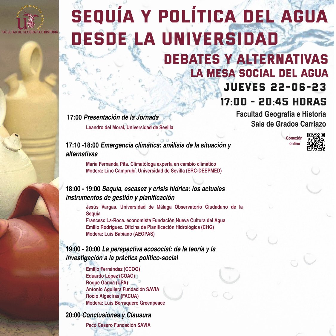 Belen Pedregal (@bpedregal) on Twitter photo Muy recomendable, jueves 22 a las 17h en la <a href="/unisevilla/">Universidad de Sevilla</a> : Sequía y política del agua, debates y alternativas, organizado por <a href="/LeandrDelMoral/">Leandro del Moral</a> Muy recomendable, jueves 22 a las 17h en la <a href="/unisevilla/">Universidad de Sevilla</a> : Sequía y política del agua, debates y alternativas, organizado por <a href="/LeandrDelMoral/">Leandro del Moral</a>