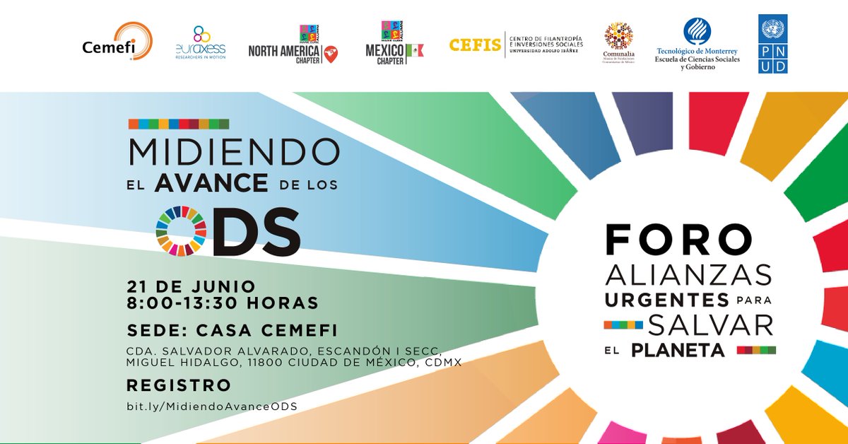 ¿Quieres ser parte del diálogo? Únete al foro "Midiendo el avance de los  ODS" el 📅21 de junio a las ⏰8 am. Descubre cómo las alianzas pueden avanzar la Agenda 2030. Regístrate aquí: bit.ly/MidiendoAvance…  #AlianzasUrgentes #CumplimientoODS