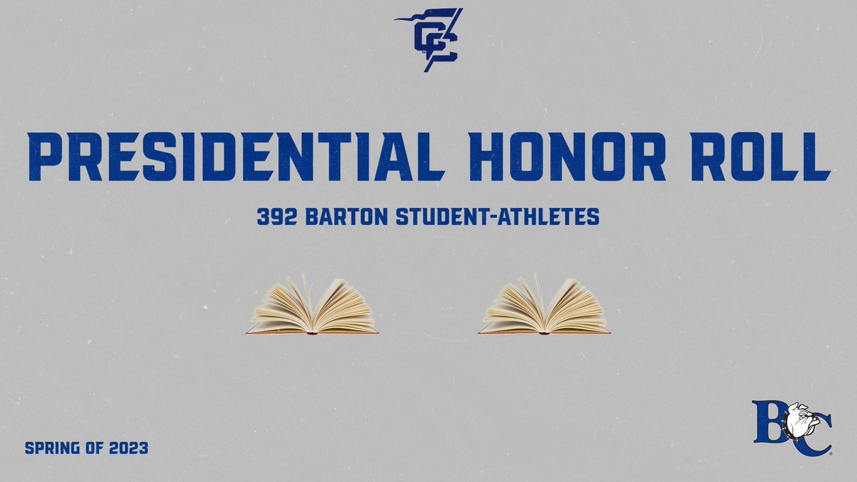 A total of 3⃣9⃣2⃣ Barton College student-athletes were named to the @ConfCarolinas Presidential Honor for the Spring of 2023 as presented by Southern Recognition LLC . #BartonBold . #BCBulldogs . 📖📖📖📖 . bit.ly/43RVpF3