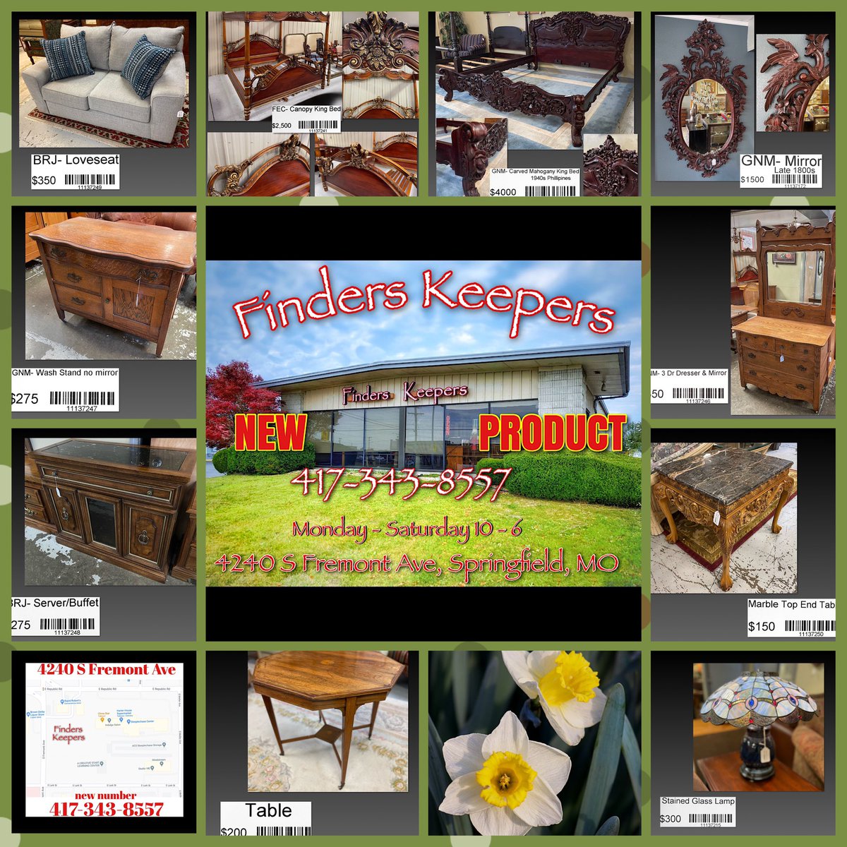 😎🆕NEW NEW Have a look around. You can order over the 📞 and we deliver 🚛 #antique #antiques #vintage #homefurnishings #furnishings #springfield #springfieldmissouri #finderskeepers #consignment #furniture #glassware #pottery #artwork