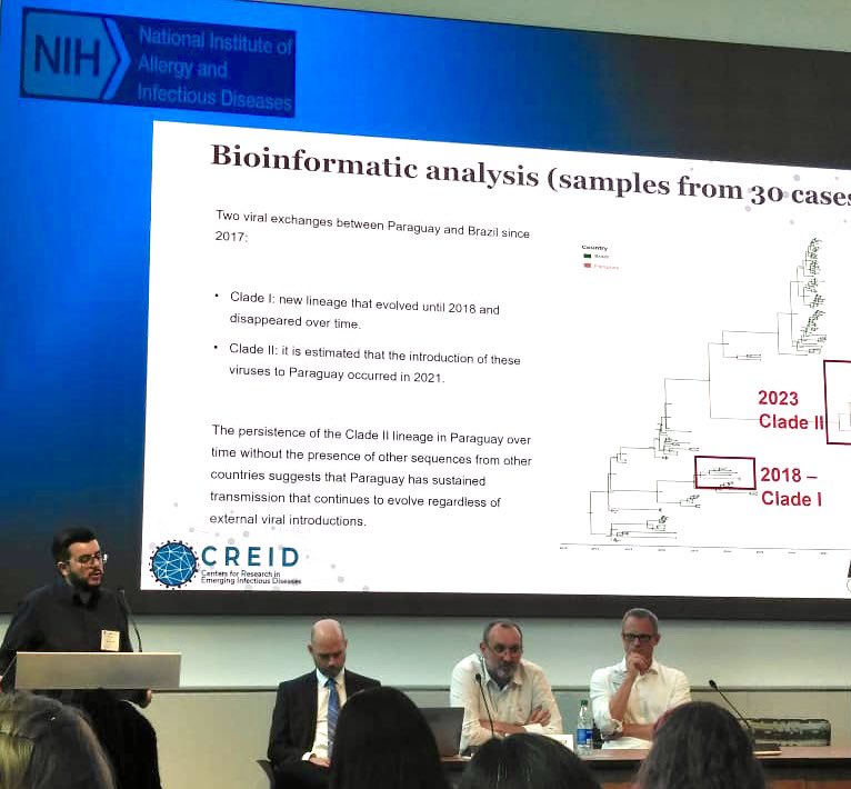 paulcarald's tweet photo. In the @CREID_Network presenting the results of an amazing collaboration project between @faticardozo @Gwendolina33 🇵🇾 and @IMUSFQ 🇪🇨  preprint published in https://t.co/WPFHBfkURC https://t.co/2Q66mQ4u33