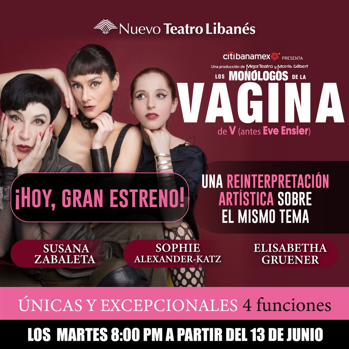 Cinespoilers, les tenemos PASES DOBLES para que disfruten de la nueva re interpretación artística de #MonologosDeLaVagina hoy a las 20h en el Nuevo teatro Libanés. 

✅Sólo da RT y Fav 
✅Escribe tu nombre completo 

✅Sígueme en Instagram 👇🏼 (SS)

instagram.com/danmumont?igsh…