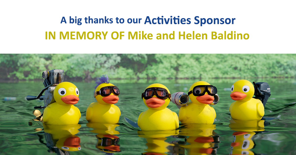 Nobody liked a community event like founding member Mike Baldino and he loved @NVSRDuckRace! Thanks to the Baldino family for sponsoring this year's race in memory of Mike and his wife, Helen. We miss them and think of them often!