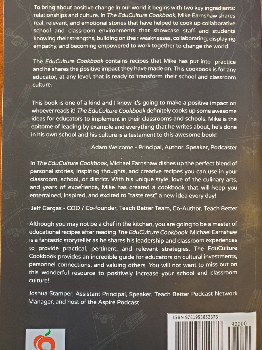 Looking for some PD on building positive & collaborative #school & #classroom culture you can do poolside? 

Grab your copy of The #EduCultureCookbook!
👇
amazon.com/gp/aw/d/195385…

#teachbetter #principalsinaction #education #edutwitter #teachertwitter #teacher #TEACHers