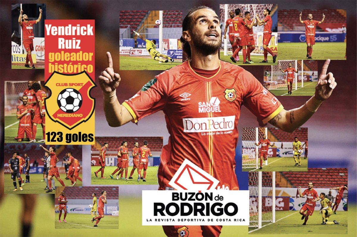 Quinto y último artículo dedicado al aniversario 102 del <a href="/csherediano1921/">Club Sport Herediano</a>. La historia de <a href="/yendrickruiz/">Yendrick Ruiz</a>, que se convirtió en menos de una década en el goleador histórico de los rojiamarillos. Hoy registra 123 dianas con los florenses. Lea <a href="/BuzonDeRodrigo/">Buzón de Rodrigo</a>: buzonderodrigo.com/el-pulso-entre…