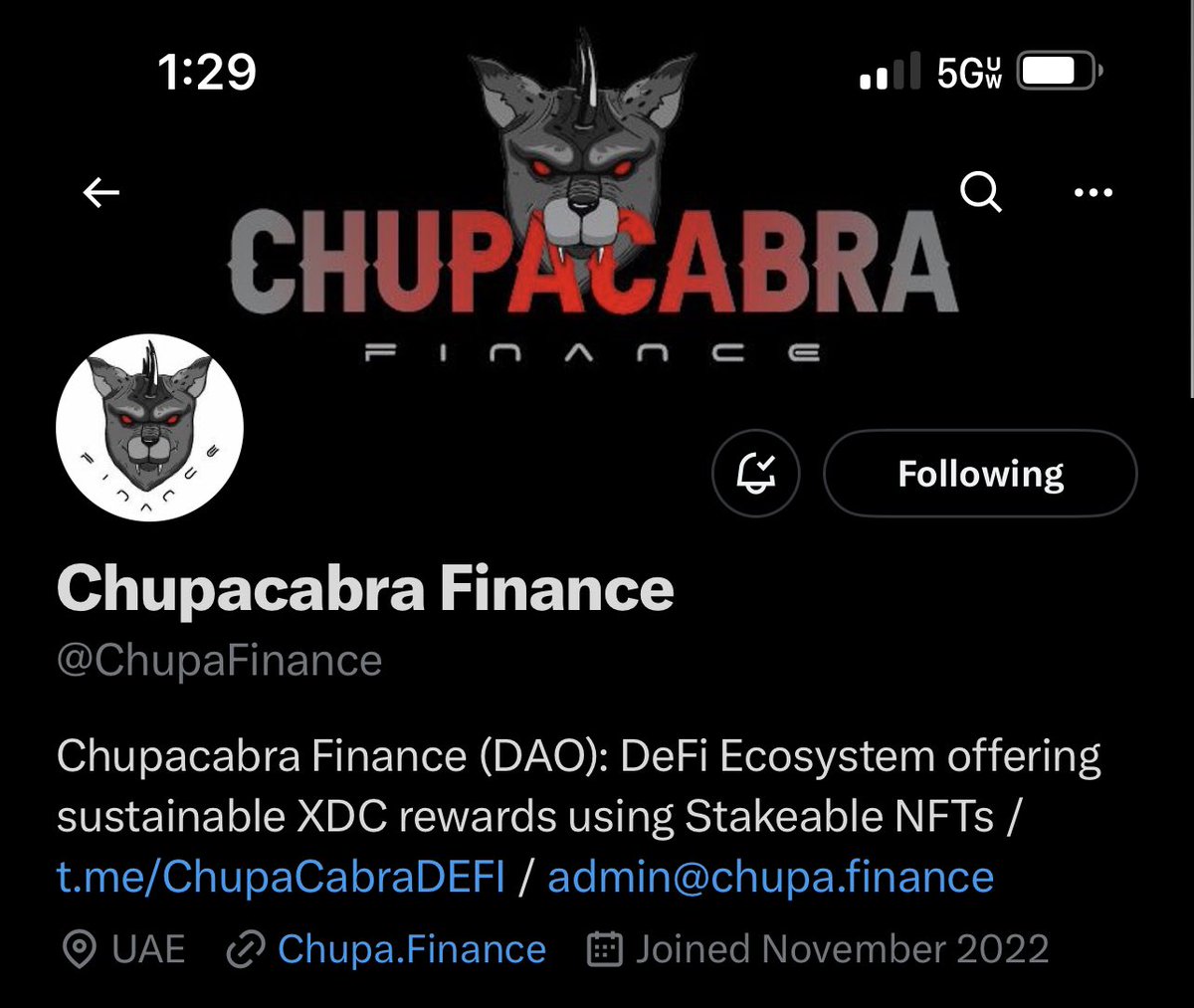 ChupaCabra Finance rebrand incoming. ChupaFi V2 is coming in HOT, DONT SLEEP! 

#ChupaCabraFinance #XDC #YieldFarming #DeFi #Staking #NFT #DAO #Utility #PassiveIncome