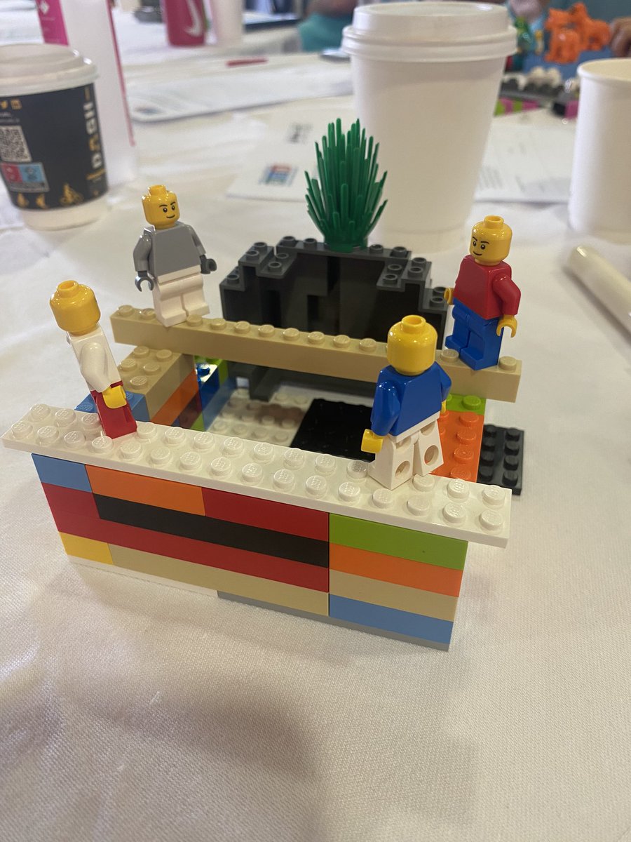 We started off the day by embracing our inner child with some Lego Serious Play! We spent time building what our current service looks like and then what we hope for it to look like in our new home. #ourchildrenshospital /2