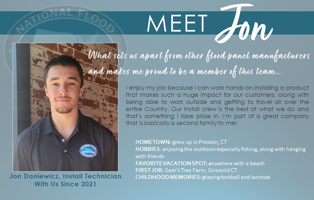 Back to our intros! A Special Series: Meet The National Flood PROfessionals! @NatlFloodPro #teamwork #industryprofessionals #floodmitigationexperts #bestinthebiz
