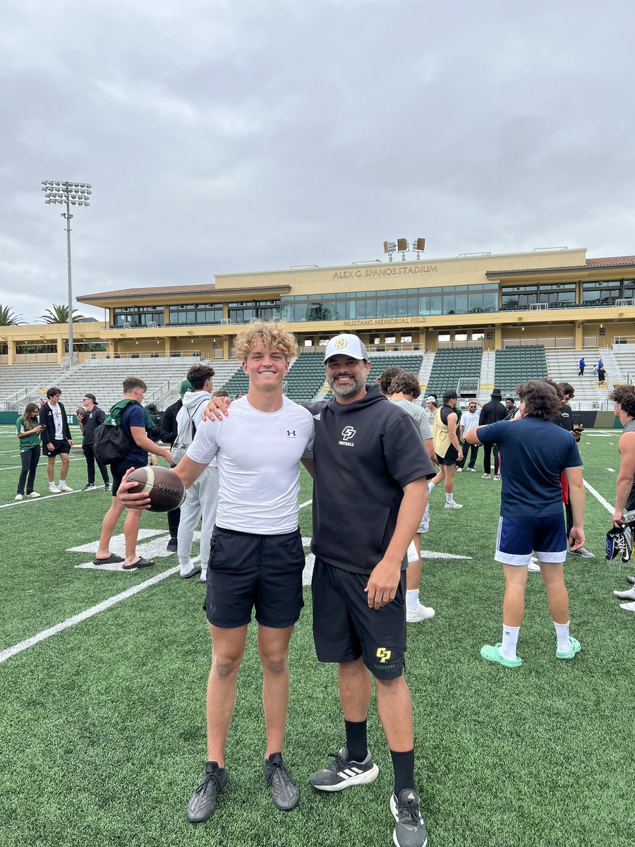 _DillionDay_'s tweet photo. Thank You @calpolyfootball for the amazing camp and opportunities to show what I can do. 

Additional thanks to @CPolyCoachMeyer for amazing coaching and pointers to fix minor imperfections. 

WR: @ShaneRosentha11 https://t.co/826jHGgxZK