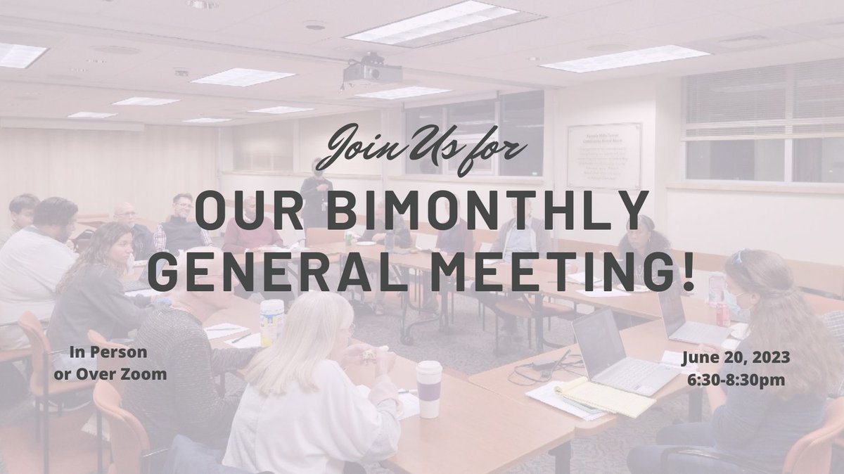 Join us for our June Meeting. We are meeting in the conference rooms on the ground floor of the United Way building. In addition to meeting in-person, you can also attend via zoom More details can be found here: fb.me/e/3EFVchibC