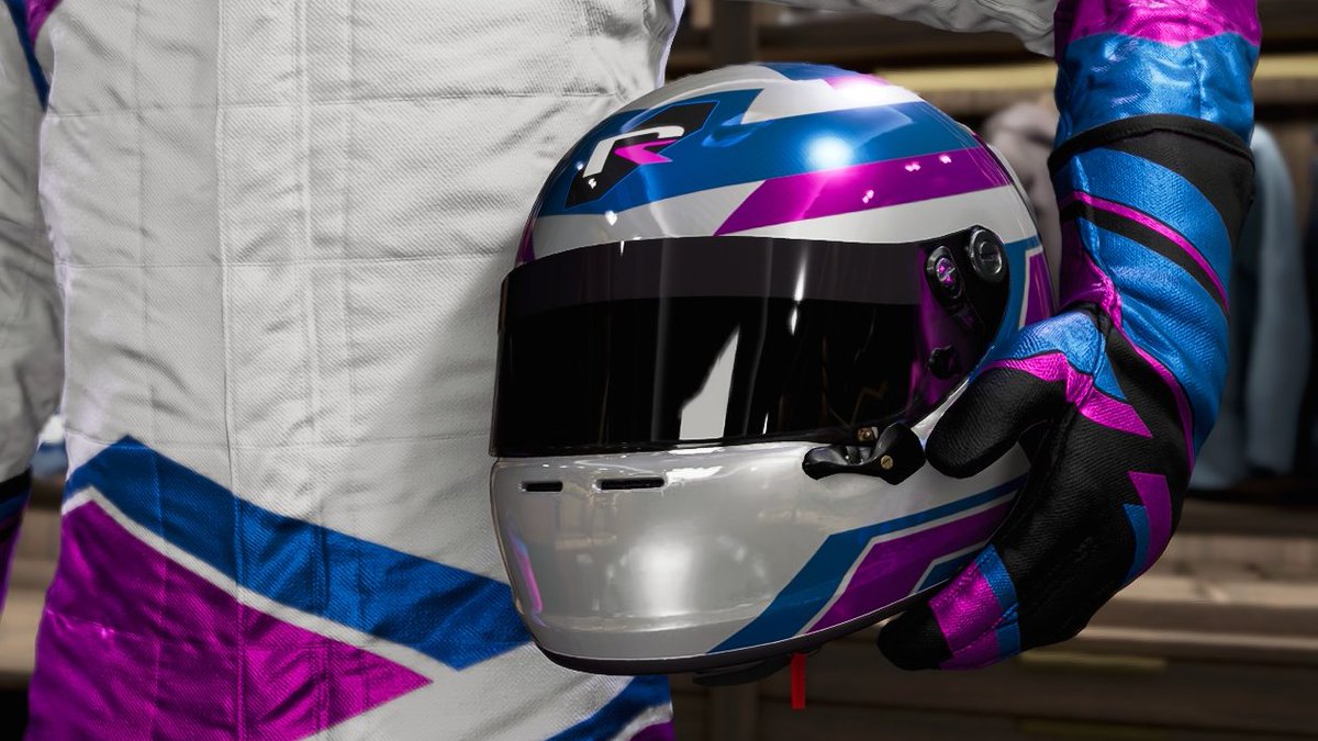 F1 23 helmet 🩶🩵🩷