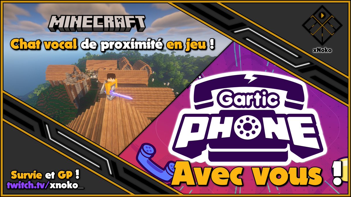 xNoko_'s tweet image. 🏞️[En direct!]Viens, pour la superbe ambiance et pour du Gartic Phone avec moi!Viens discuter!☎️👋😉#Minecraft #MC #survieminecraft #GarticPhone #GarticPhonefr #smallstreamer #twitchstreamer #PartageTonTwitch #Stream #Twitch #TwitchFR #TwitchQC
💜🌟&amp;gt;&amp;gt;twitch.tv/xnoko_&amp;lt;&amp;lt;🌟💜