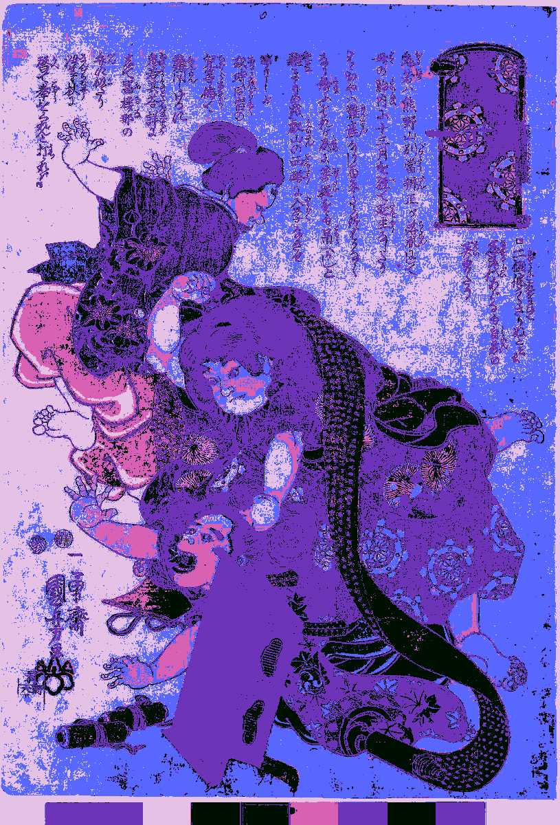 paintergoblin's tweet photo. Oniwaka ha Kumanosan betto, Utagawa Kuniyoshi, @britishmuseum https://t.co/gQ2LxP5N1r #wikidata #digitalart #woodcutprint (Palette: #Frozen) 🖌🎨 https://t.co/pPN7H81DH2