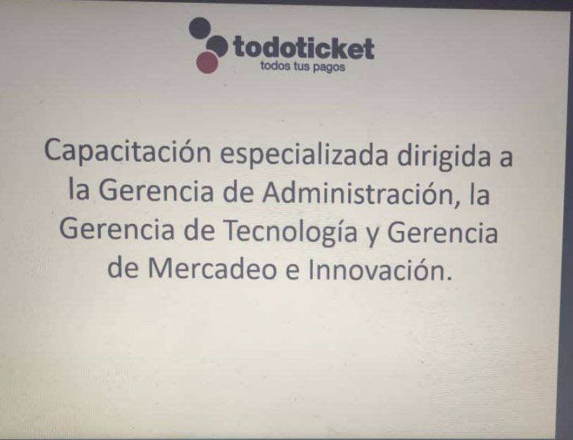 gerbasigonzalo's tweet photo. Hoy continuamos con el programa anual de adiestramiento en TODOTICKET, el cuál ha estado dirigido a más de 120 colaboradores de las distintas gerencias de la empresa y a sus directores y gerente general https://t.co/PppO0C3Mpv