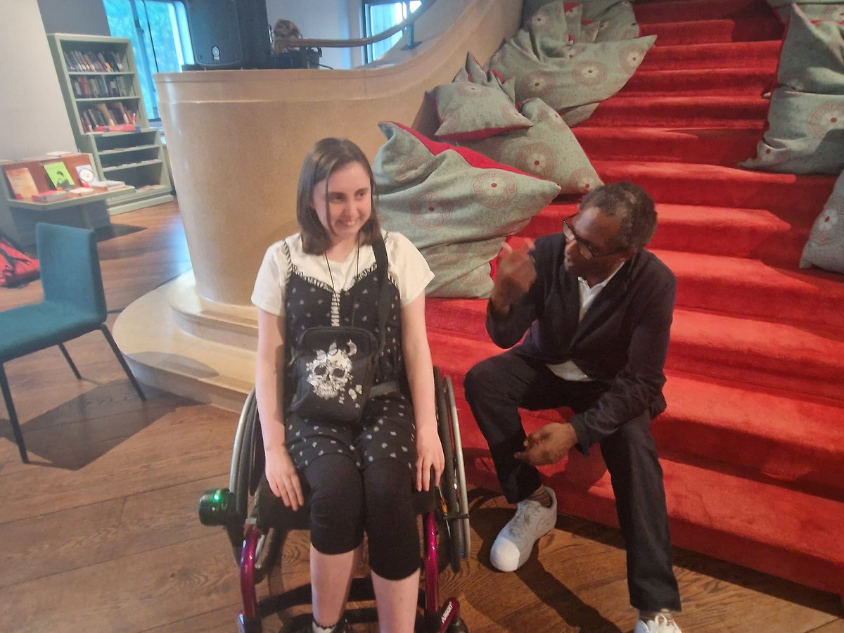 Also @AmberRS2004 met @lemnsissay 💜 @ncbtweets #livingassesments #childrensSocialCare