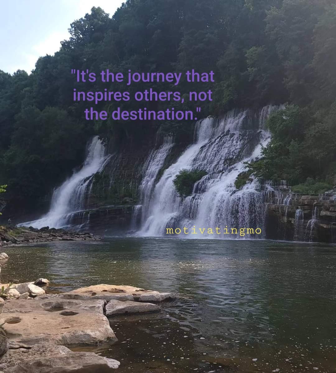 motivatingmo's tweet image. "It's the journey that inspires others, not the destination."

#takenotes #thejourney #inspired #inspire #dobetter #bewell #Livewell #inspireothers