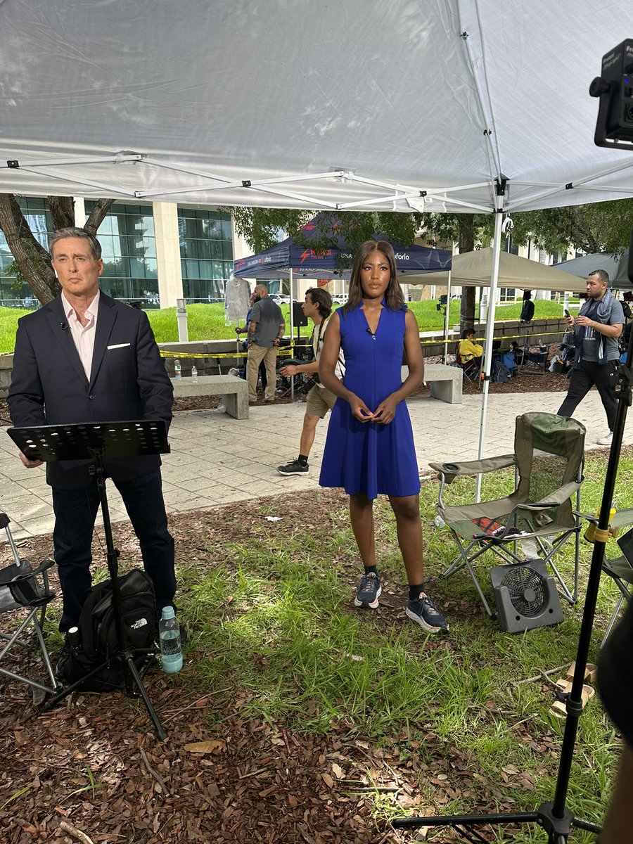 Reporting live from Miami for <a href="/Hearst/">HEARST</a> stations across the country on the historic arraignment of former president Donald Trump <a href="/WPBF25News/">WPBF 25 News</a>