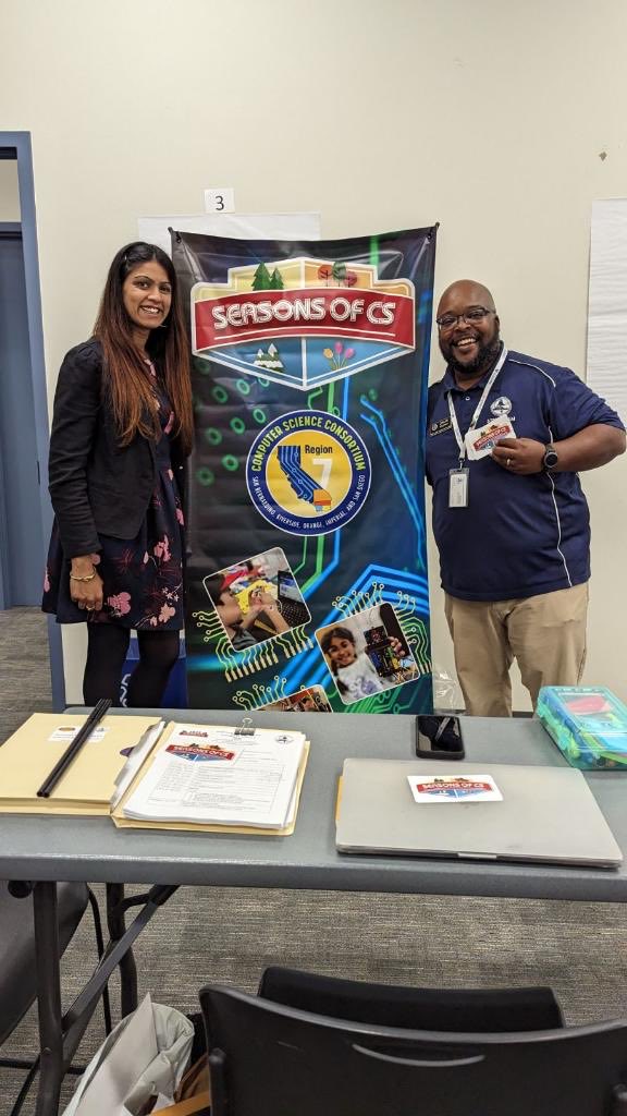 #SeasonsofCS is a California collaboration of amazing educators ⁦like Omar Shepherd @doctorstem and Sonal Patel ⁩ ⁦@DrSonal_EDU⁩ dedicated to expanding equity, access and engagement in CS learning.