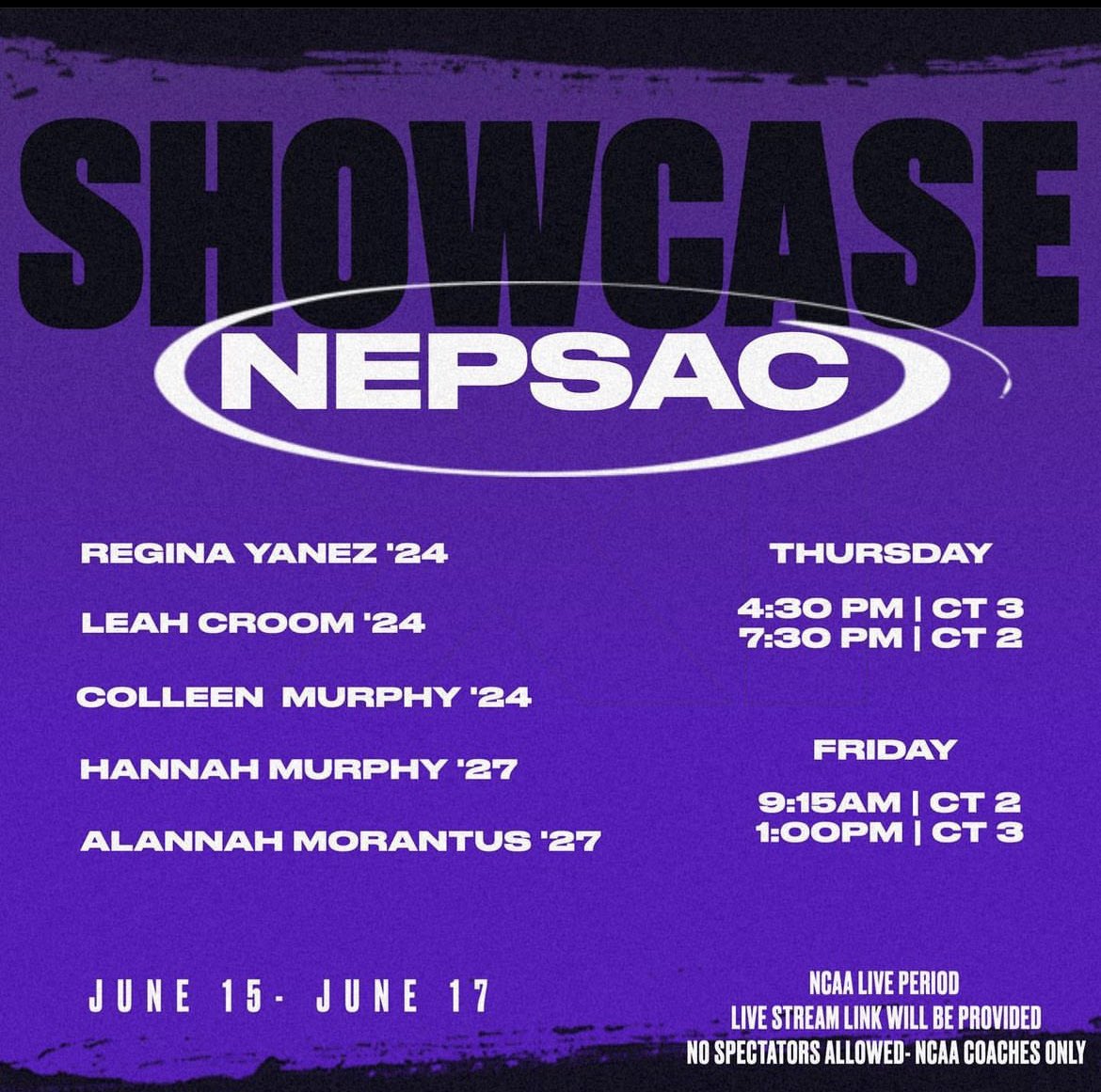 So hyped to meet up with my fellow Penguins this week at the NEPSAC Showcase! #rollpens