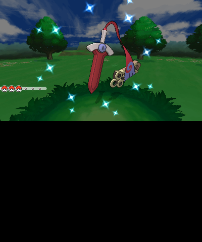 Shiny Honedge after only 2,359 RE's on my Y version ! Such a beautiful shiny !

Now I have both Ekans and Honedge videos to edit, but I'm sooooooo happy ! ♥