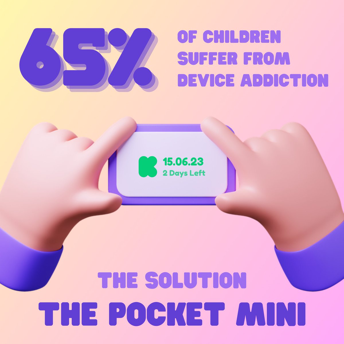 PocketLearn's tweet image. 65% of Children Struggle with Tech Dependency. Here’s Where the Pocket Mini Steps in, Redefining the Narrative. Not Just Another Gadget, but a Revolution in Mindful Tech Engagement💡

Visit Our Kickstarter to Be Notified of Our Launch 🚀

kickstarter.com/projects/pocke…

#EdTech