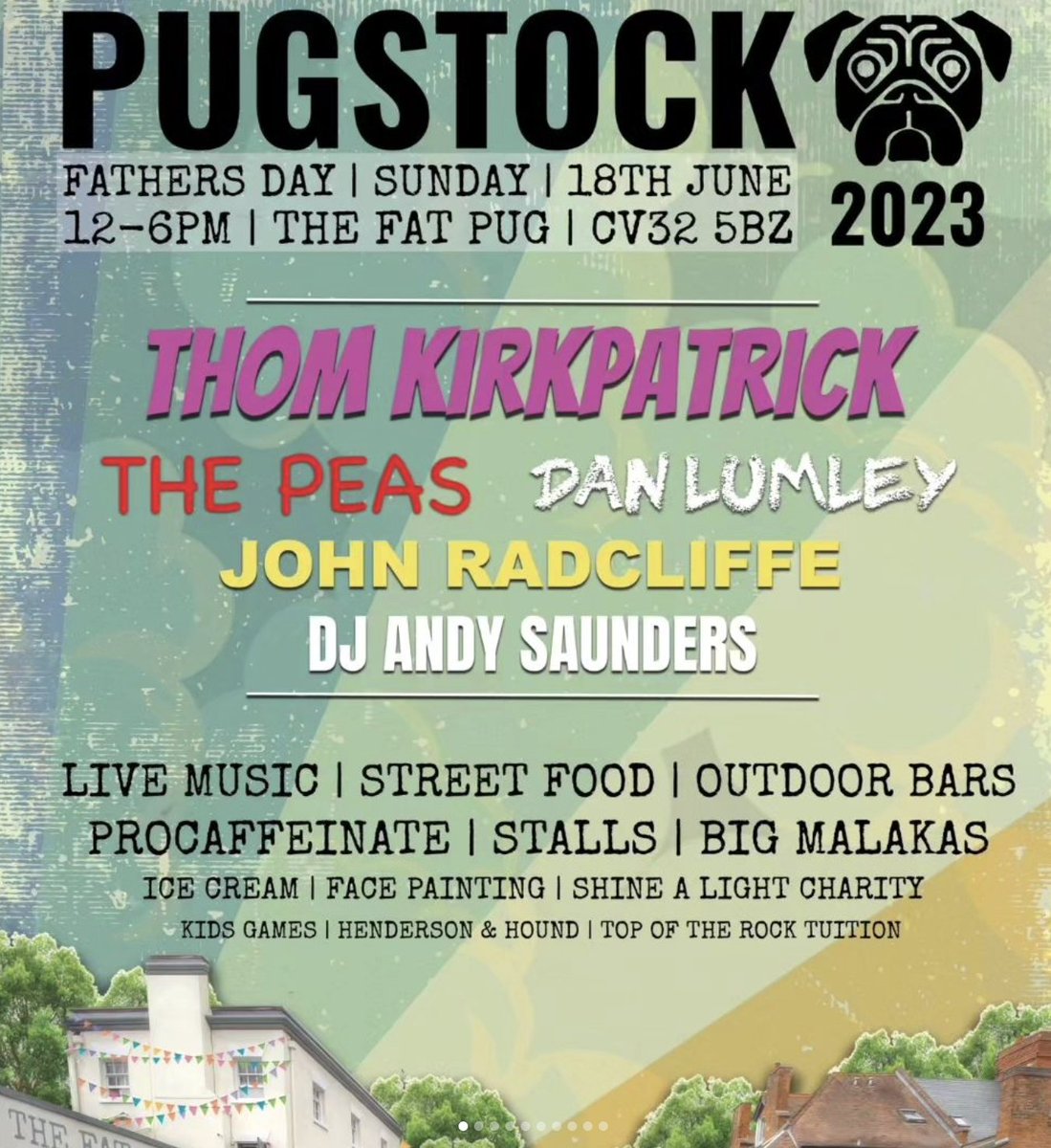 We're really looking forward to Pugstock at <a href="/thefatpugleam/">The Fat Pug</a>, it's always a great event and a fab way to celebrate #fathersday plus it's supporting our charity too so everyone's a winner!  We'll see you there on Sunday
