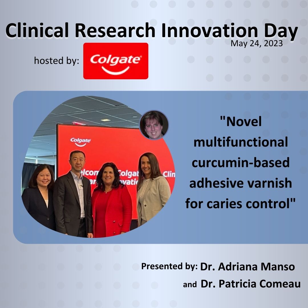 AMDB Cluster (@amdb_cluster) on Twitter photo Dr. Adriana Manso & Dr. Patricia Comeau, recipients of the Colgate Award for Research Excellence (CARE), delivered an outstanding #presentation at <a href="/Colgate/">Colgate Smile</a>’s Clinical Research Innovation Day.
A round of applause for these two #AMDB_Cluster members sharing their incredible work! Dr. Adriana Manso & Dr. Patricia Comeau, recipients of the Colgate Award for Research Excellence (CARE), delivered an outstanding #presentation at <a href="/Colgate/">Colgate Smile</a>’s Clinical Research Innovation Day.
A round of applause for these two #AMDB_Cluster members sharing their incredible work!