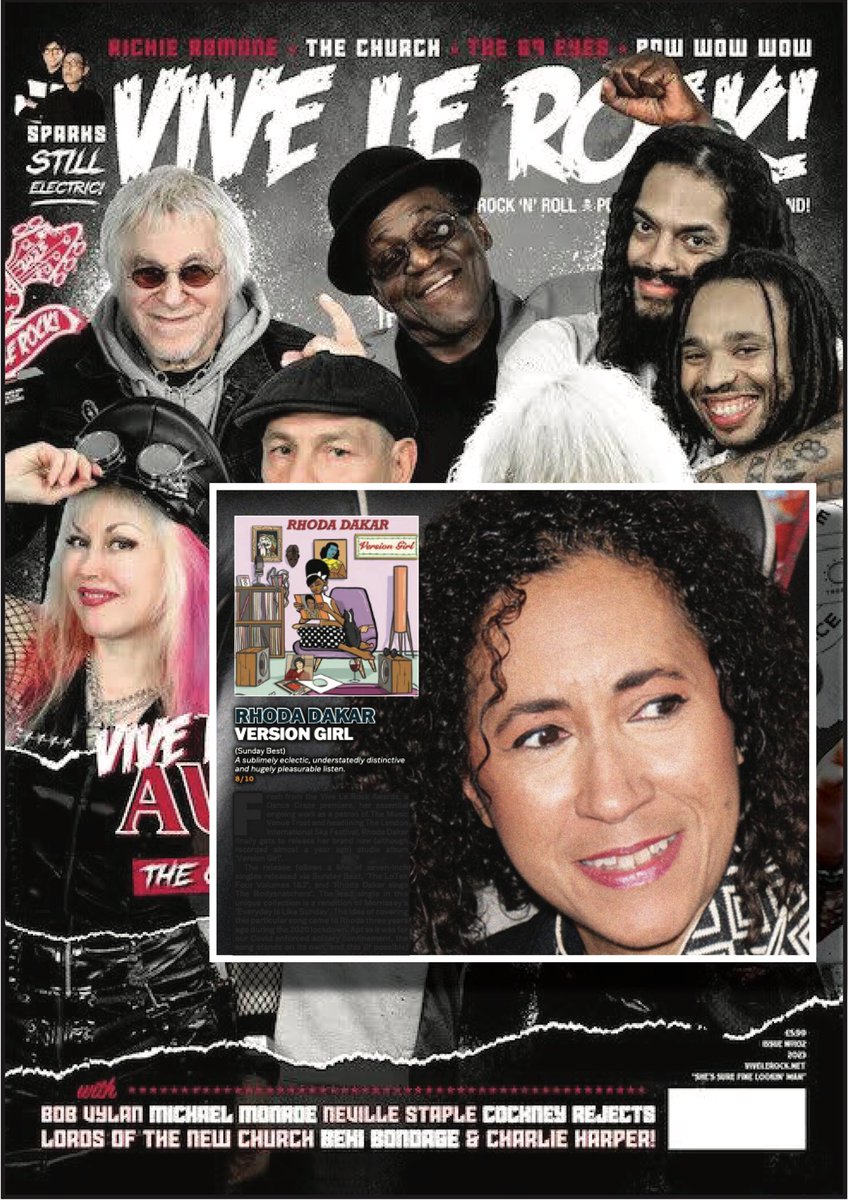 RhodaDakar's tweet photo. In all the release hubbub I omitted mention of this wonderful #VersionGirl review from those scallywags at @ViveLeRock1!!
“A sublimely eclectic, understatedly distinctive and hugely pleasurable listen.”
And with that I was awarded a very welcome 8/10!! Thank you so much guys! https://t.co/nykR8XVG9B