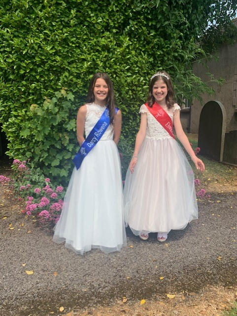 Evie Lawrenson &amp; Darcy Embery were Rose Queens at Elswick UR church as retiring queen and newly crowned queen. Both girls are such amazing role models, representing and supporting their church communities and school.  They each gave inspirational speeches. 
 Well done, girls!