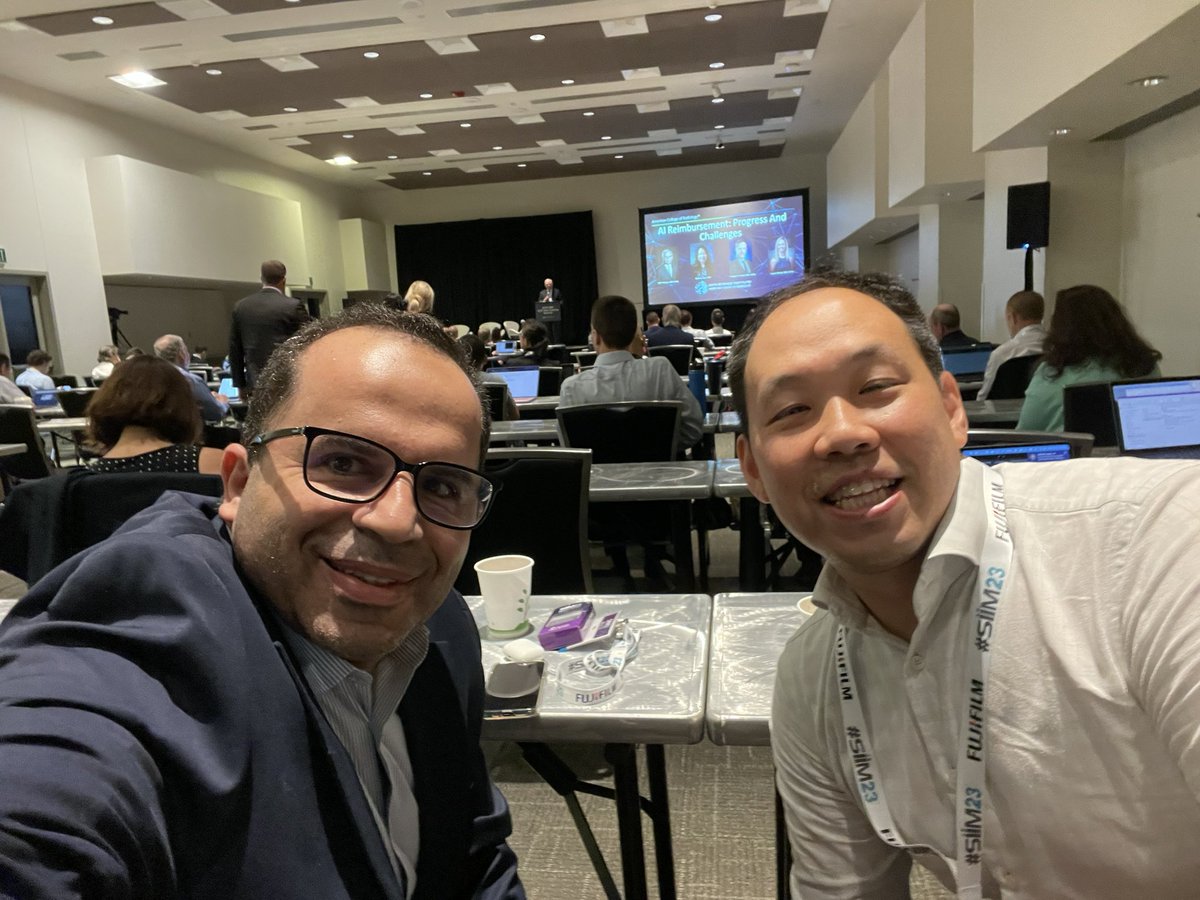 Just wrapped up a remarkable session alongside <a href="/joshyung/">Joshua Yung</a> from <a href="/MDAndersonNews/">MD Anderson Cancer Center</a> at #SIIM23 focusing on the ROI of AI in the medical imaging realm. The depth of insights and dynamic exchanges underscored the game-changing potential of AI. #AIinHealthcare #ROI #MedicalImaging