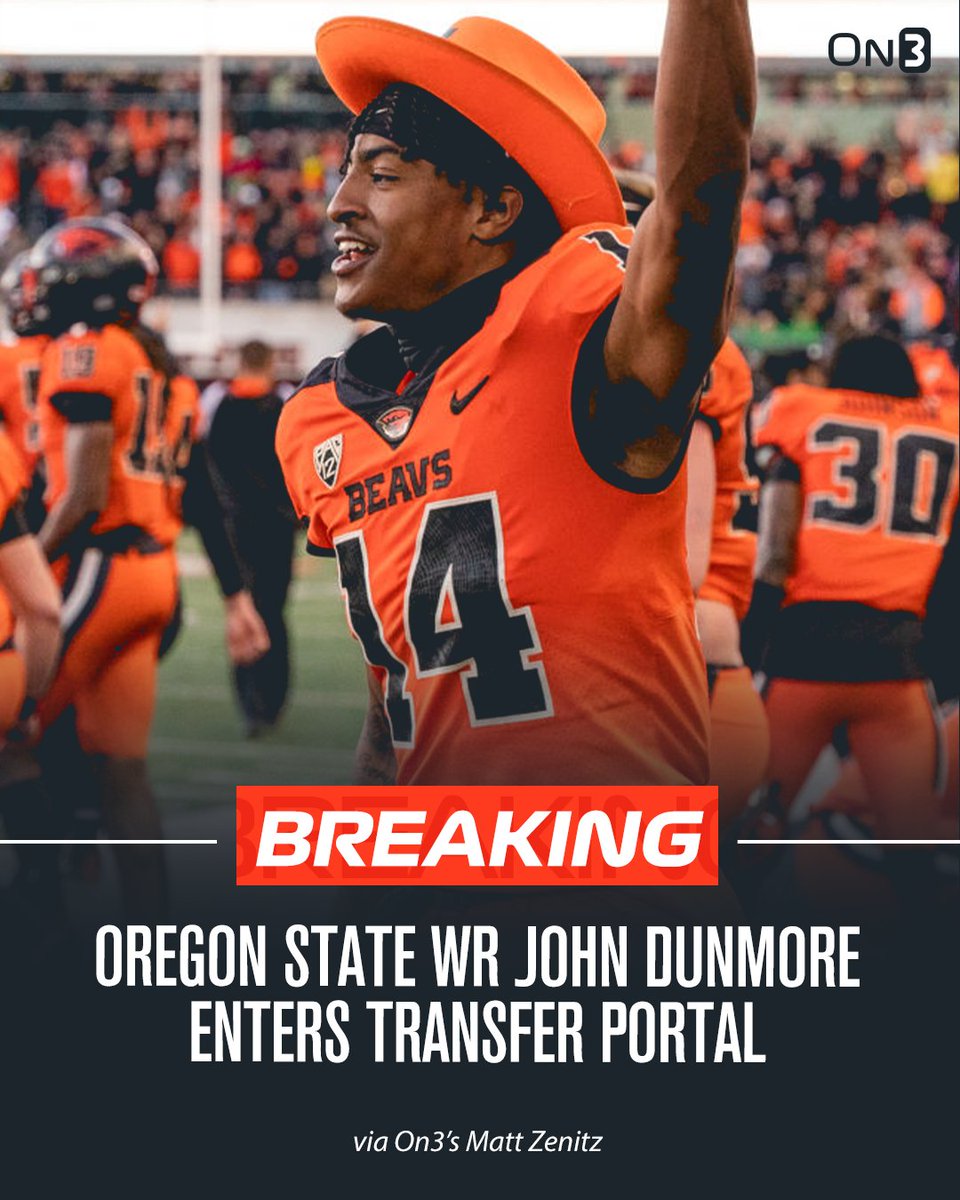 On3 on Twitter "Oregon State WR John Dunmore has entered the NCAA