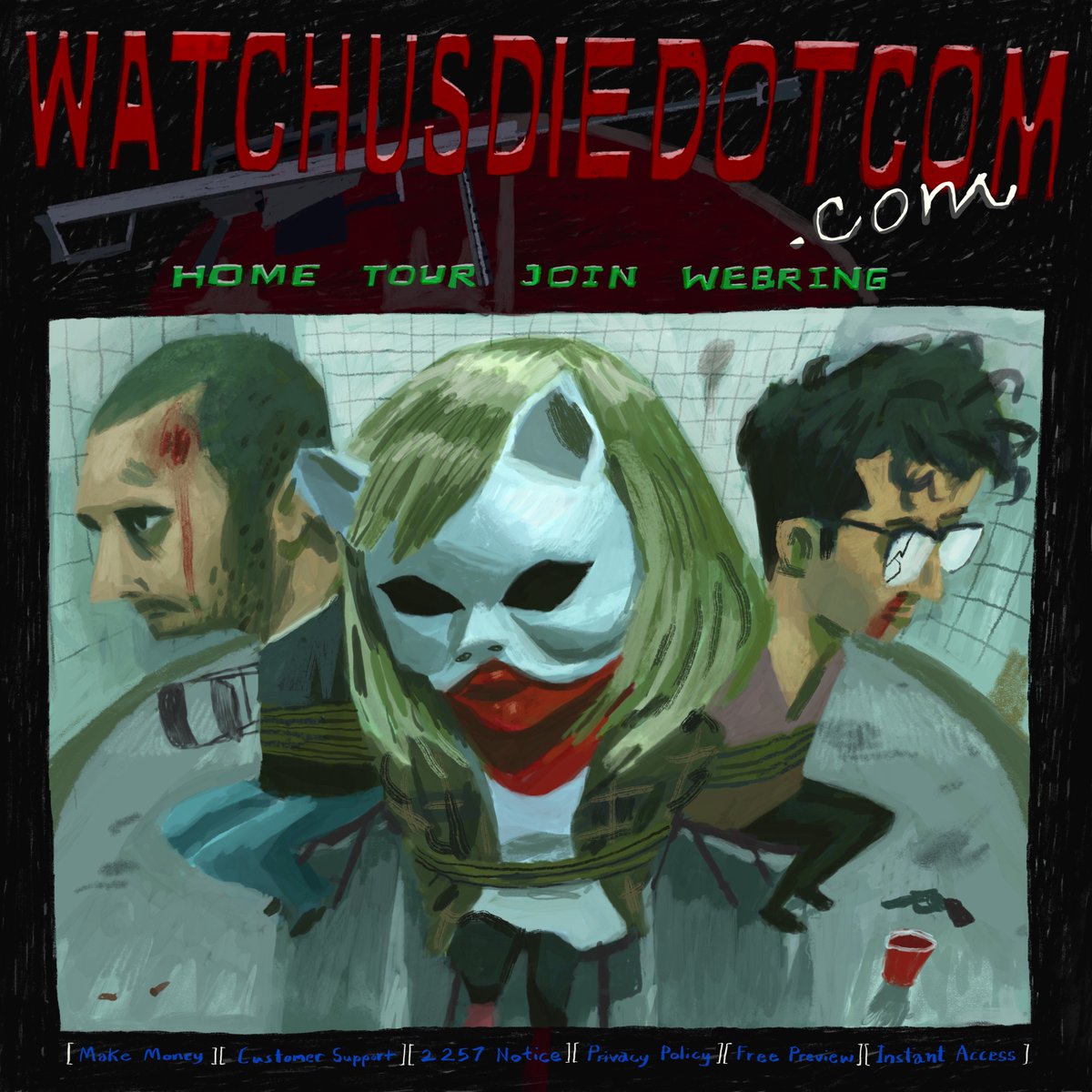 album stream:
watchusdiedotcom.com

written, performed, and produced by <a href="/ASHNERVE/">ASH NERVE</a>, <a href="/SoDrove/">So Drove Up Next</a>, and @_ESPer99_
mixed by <a href="/SoDrove/">So Drove Up Next</a>
mastered by Mike Bell <a href="/darkartmasters/">Darkart Mastering</a> 

album art by @woodrowwhite
visualizer filmed by @HighlandParkTV
visualizer edited by @_ESPer99_

🩸🩸🩸