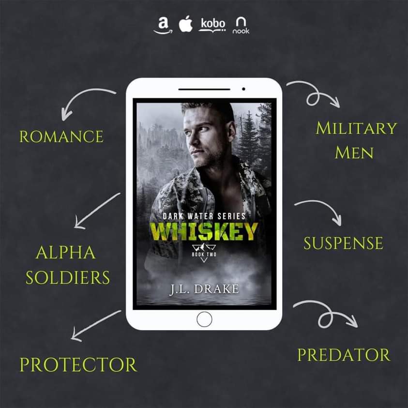 Looking for something new to read?? #Whiskey, book 2 in JL Drake’s Dark Water Series is available now!  

💚books2read.com/WhiskeyDarkWat…

#jldrake #jldrakebooks #militaryromancebooks #RomanceReaders #feelgoodstories #BooksWorthReading #bookstoread #BookBoost