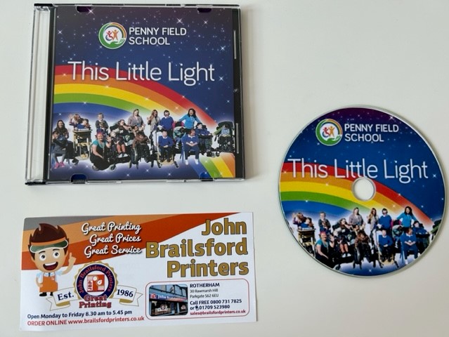 Aren't these fab? These special @PennyField2021 CDs are for some generous folk who supported the memorial garden crowd funder. Big thanks to @Matt_earlyhelp who burned the CDs, Gareth of Creativeautonomyuk on @Etsy who designed the cover & John Brailsford Printers - all for free!