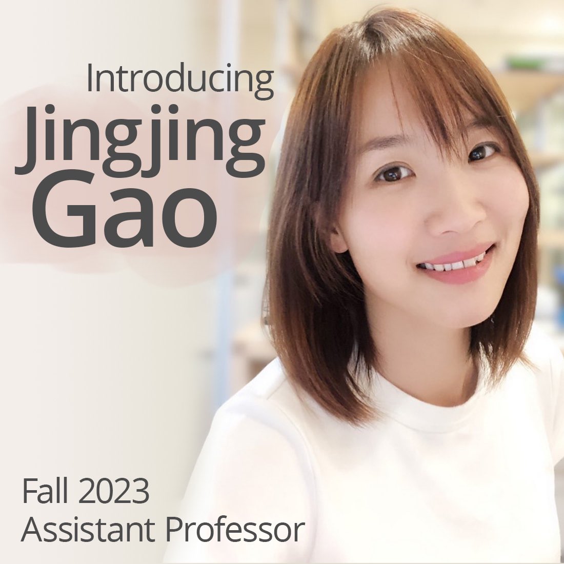UMass Biomedical Engineering (@umassbme) on Twitter photo please join us in welcoming Dr. Jingjing Gao to UMass BME!! Dr. Gao will be joining us as an assistant professor this fall. we are so thrilled to have you!🥳 @JGao66 please join us in welcoming Dr. Jingjing Gao to UMass BME!! Dr. Gao will be joining us as an assistant professor this fall. we are so thrilled to have you!🥳 @JGao66