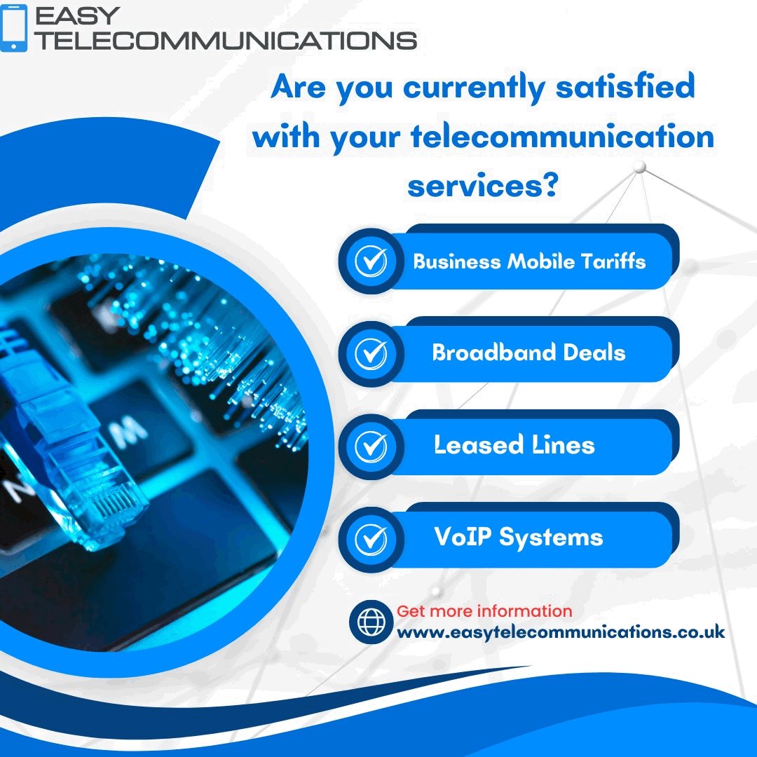 easytelecomms's tweet photo. Discover the power of seamless communication and elevate your business to new heights 📈

Contact us today at 0191 367 0457 or visit our website https://t.co/smNwwCwYxL for more about our telecommunication solutions 💬

#Telecoms #Telecommunications #TechTalk https://t.co/5feiQJ0sLX