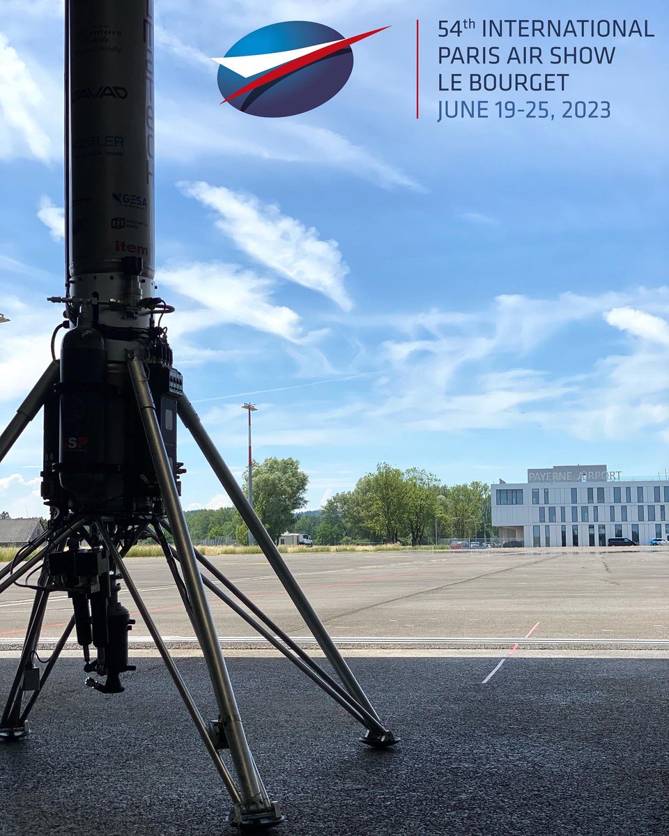 We are heading next week to @salondubourget ! 🚀

Our rocket hopper will be standing on the booth of @SolarStratos, to whom we extend our gratitude. 

Don’t hesitate to come and meet us there!