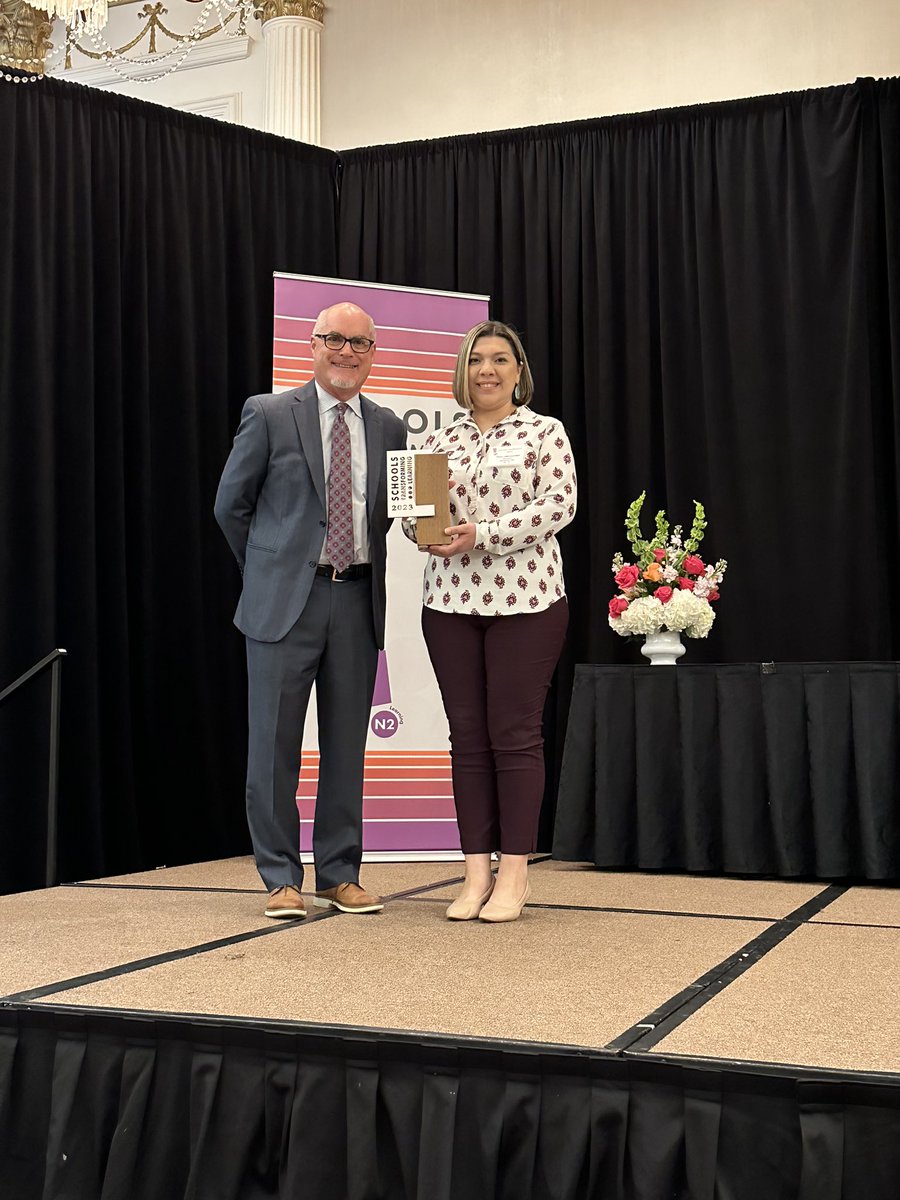 N2Learning's tweet photo. Congratulations to Talia Hernandez, principal of Evers Elementary in @NISD for being selected as a 2023 Schools Transforming Learning winner! https://t.co/P64HEyhC9X