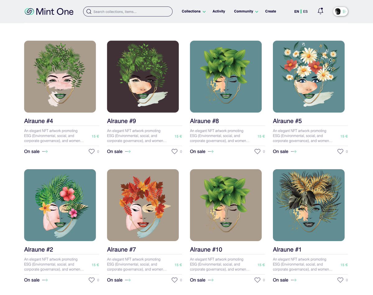 NemesisDigital1's tweet image. #NFTCollection  Alraune 💐 is available on #flowNFT platform, @MintOneNFT !! mintone.io/collections/27 

#nftcollectible #NFTdrop #NFTProject #nftart #NFTartists #NFTdrops