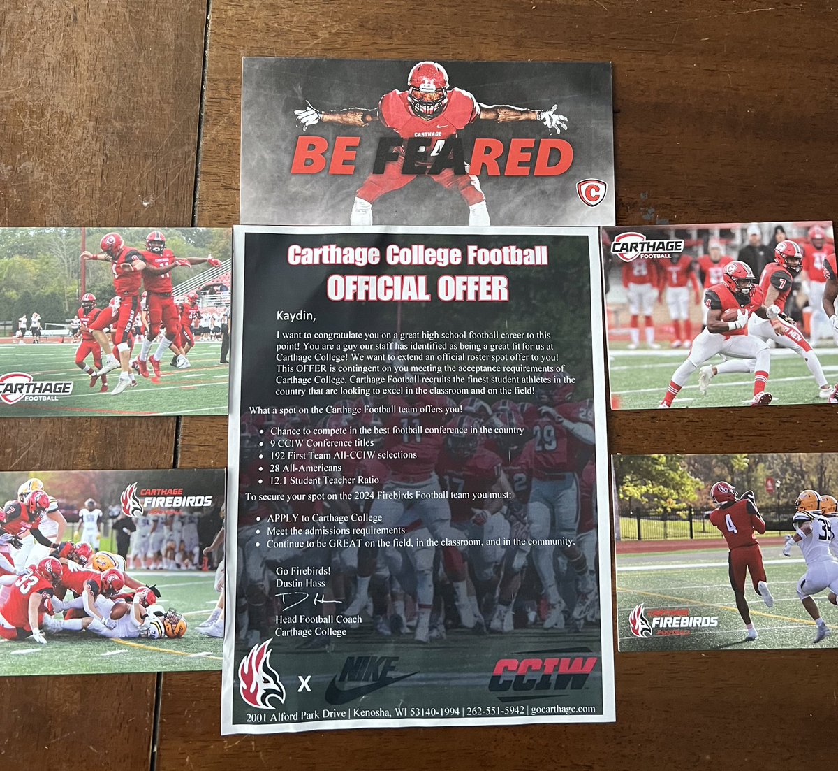 Kaydin Lujan (@kaydinlujan) on Twitter photo Blessed to receive my 2nd offer from <a href="/Carthage_FB/">Carthage Football</a>! Thank you <a href="/CoachDustinHass/">Dustin Hass</a> for the opportunity!! Blessed to receive my 2nd offer from <a href="/Carthage_FB/">Carthage Football</a>! Thank you <a href="/CoachDustinHass/">Dustin Hass</a> for the opportunity!!