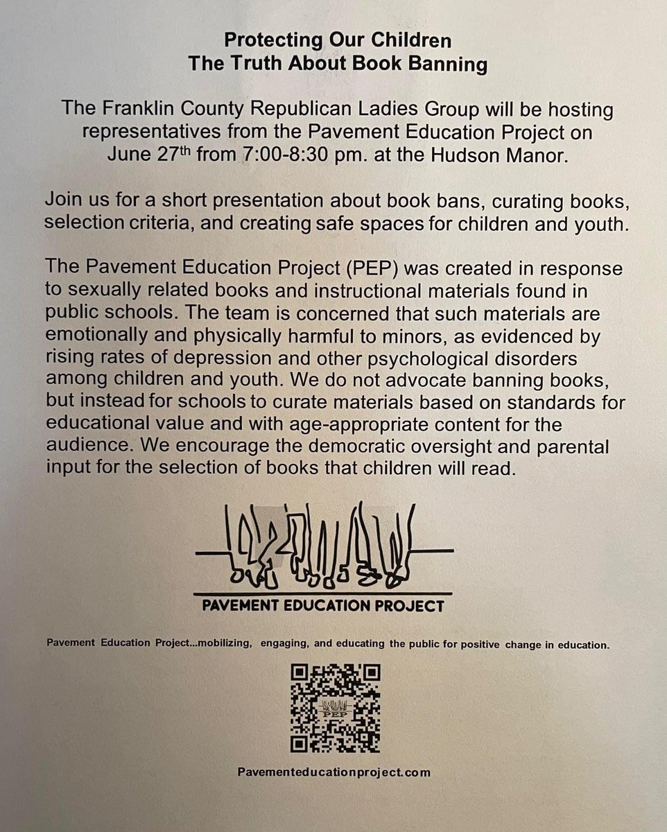 Book banning is coming to Franklin County and we will be there to fight it!

#bookbans #readbannedbooks #ncpol
