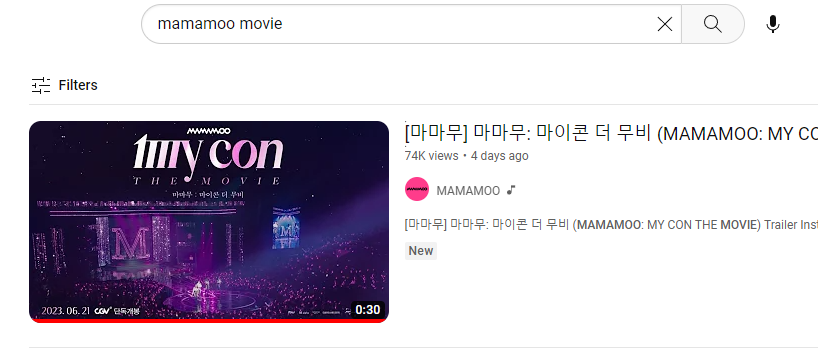 MoomooMuch's tweet photo. Lets get #MAMAMOO movie trailer to 100k views!

Search MAMAMOO MOVIE e.g. https://t.co/EJnDT5F2QY

View, like, comment, reply to comment and stream!

 +26k views left!  

#MY_CON #마마무 #ママム #솔라 #Solar #문별 #MoonByul #WHEEIN #휘인 #Hwasa #화사
@RBW_MAMAMOO #BeLisMAMAMOO https://t.co/9lk3TBUmnq